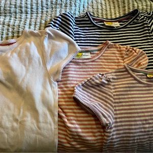 Four pointelle cotton tops Mini Boden